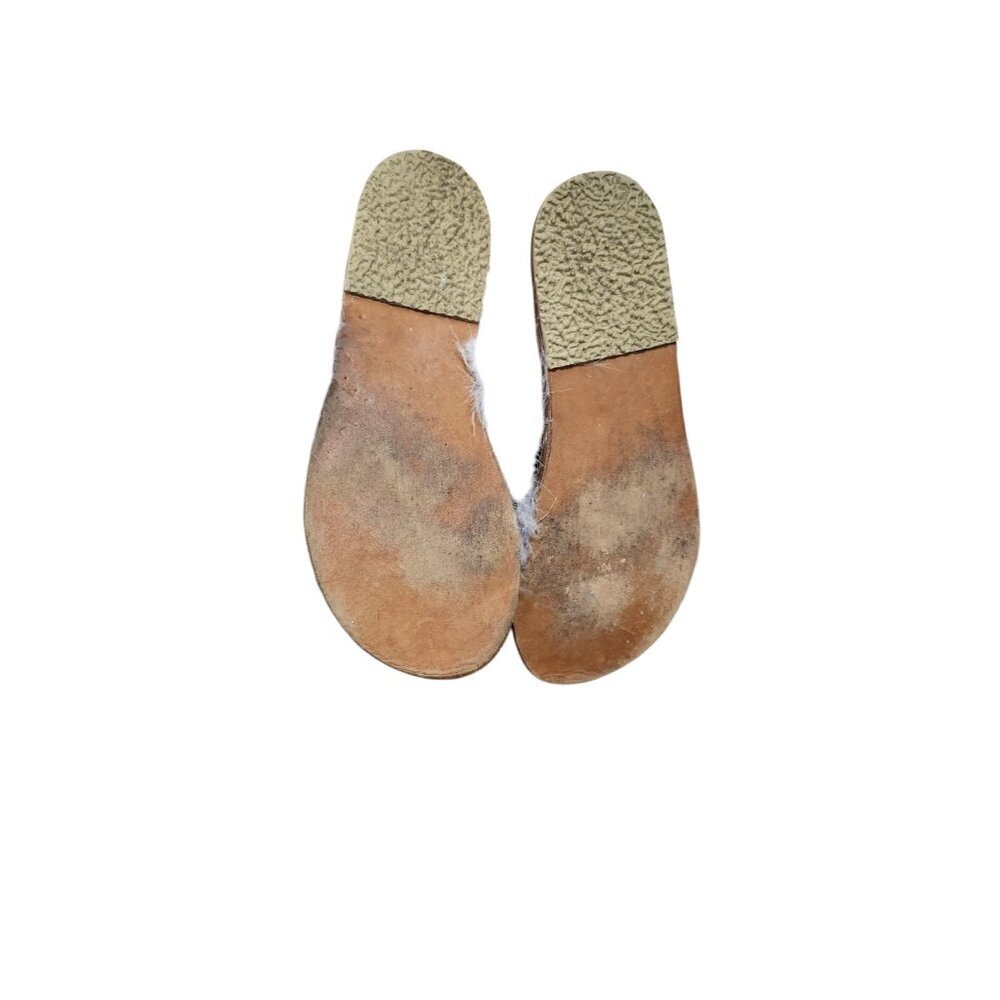 Brother Vellies Marabou Lamu Sandal Lavender Size 9 - Picture 5 of 9